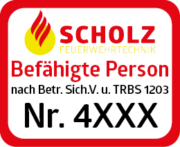 Scholz Feuerwehrtechnik Feuerloescher Prüfnummer